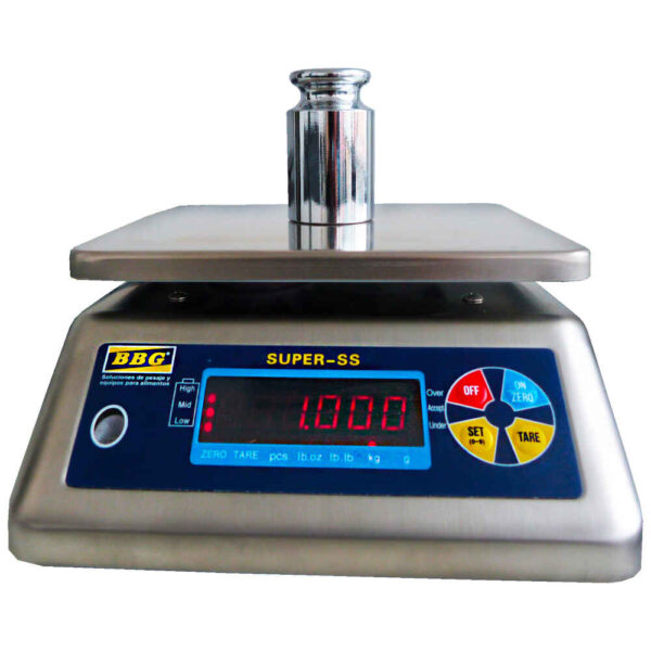 balanza-pesaje-alimentos-Balanza-solo-peso-SUPER-SS-15-BBG-maquinaria de pesaje